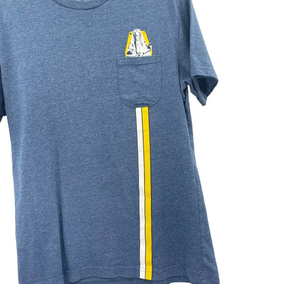 Star Wars Men Front Pocket Round Neck Short Sleeve T Shirt - Picture 3 of 5